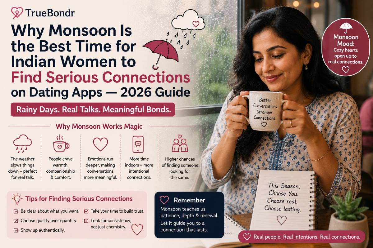 Why Monsoon Is the Best Time for Indian Women to Find Serious Connections — 2026 | TrueBondr