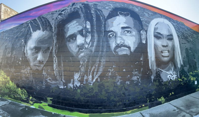 Hip Hop Legends Mural