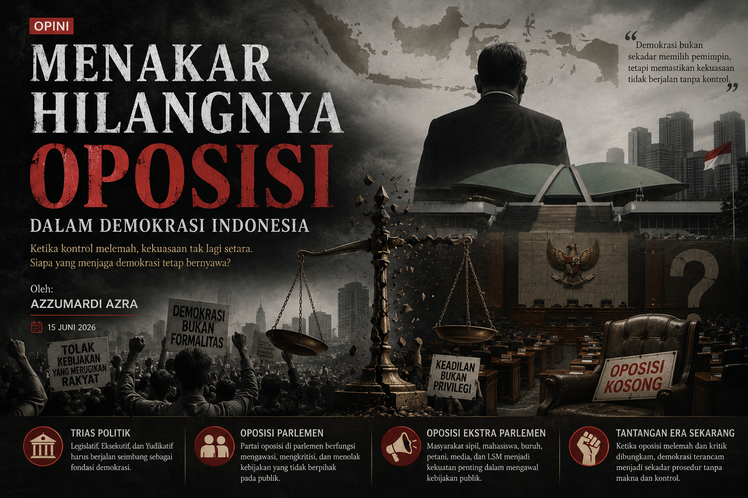Menakar Hilangnya Oposisi dalam Demokrasi Indonesia