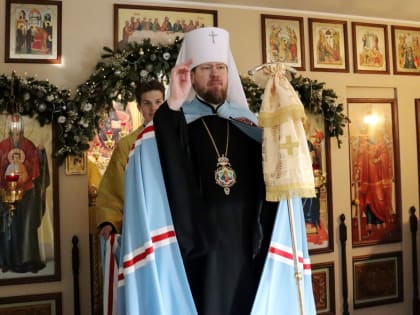 Митрополит Владивостокский и Приморский Владимир совершил всенощное бдение в храме святителя Спиридона Тримифунтского