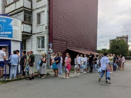 Рекордные продажи воды в Уссурийске во время блэкаута