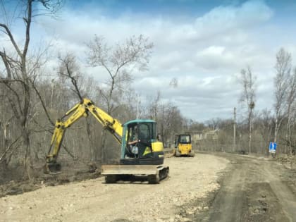 Дорога на Александровской обновляется по нацпроекту