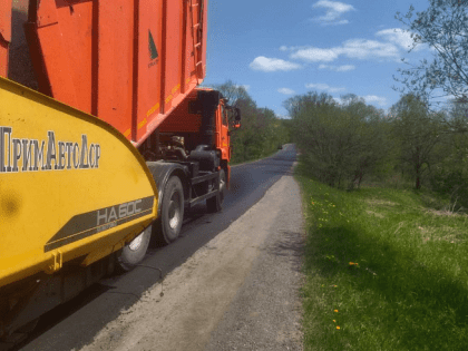 Ремонт участка дороги в районе поселка Таежного выполнен на 57%