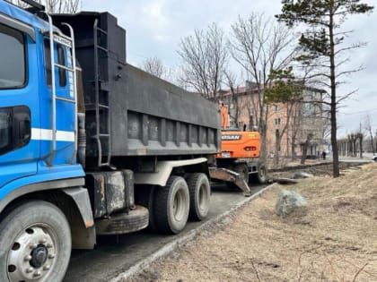 К благоустройству пешеходной зоны приступили в Артеме