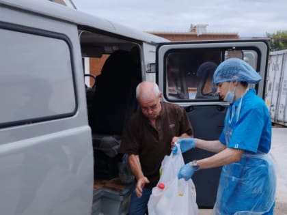 Доставка гуманитарной помощи в пострадавшие села