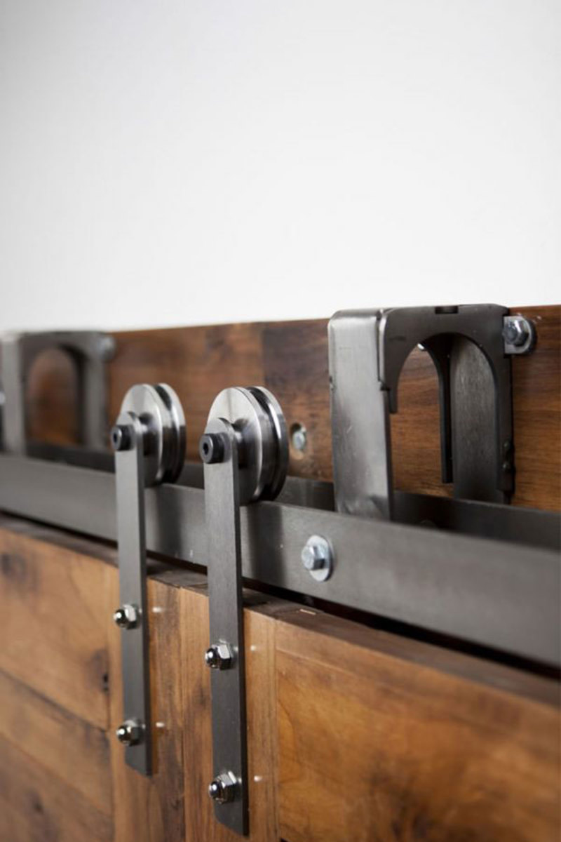 Bypass Sliding Barn Door Hardware Kit Rustica Hardware