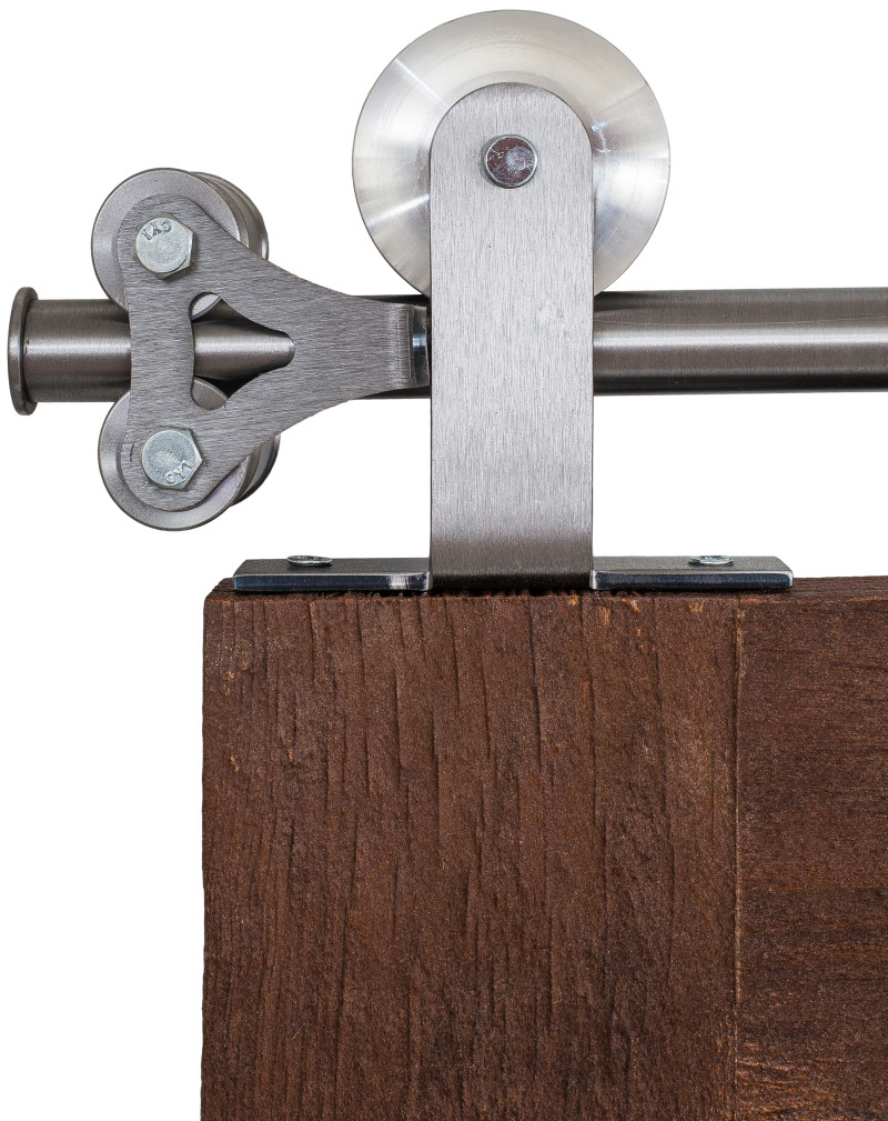 Ultra-Modern Top-Mounted Barn Door Hardware Kit | Rustica