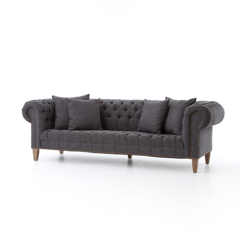 Deep Buttoned Chesterfield Sofa Rustica