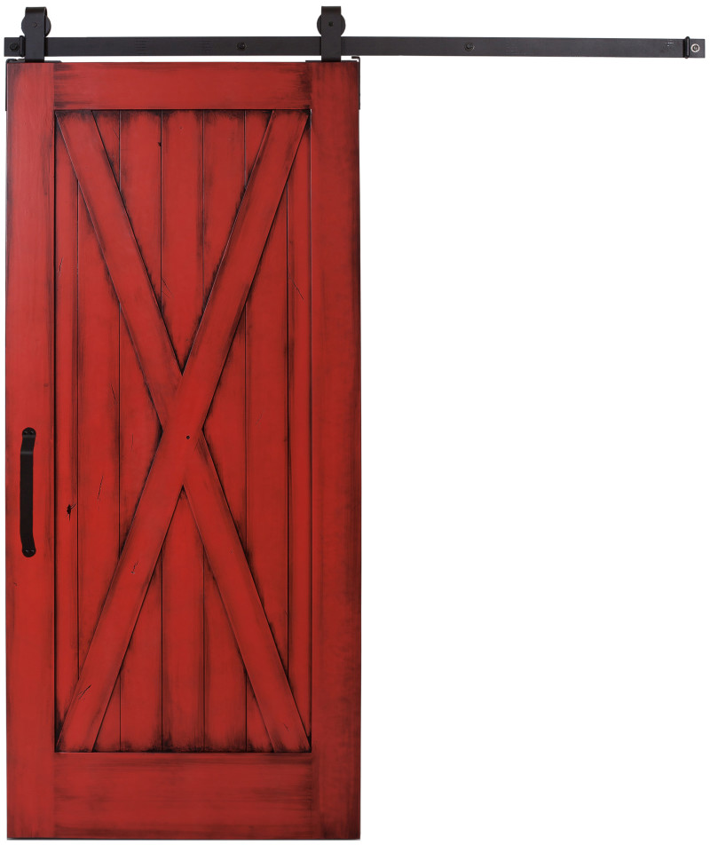 x barn door sliding