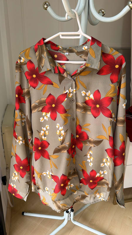 Camisa social estampada 