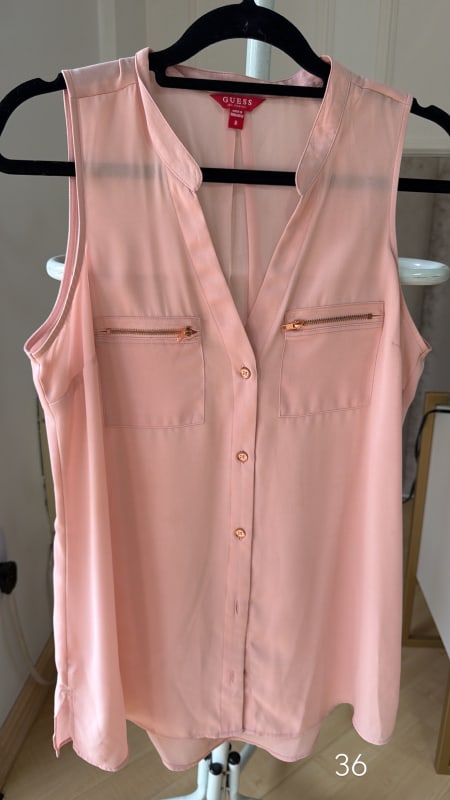 Regata Guess Rosa com transparência 