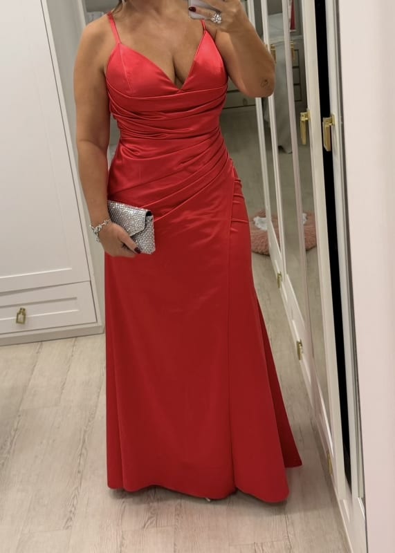 Vestido festa cetim 
