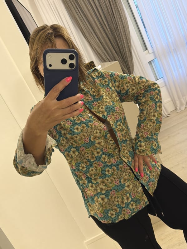 Camisa estampada floral 