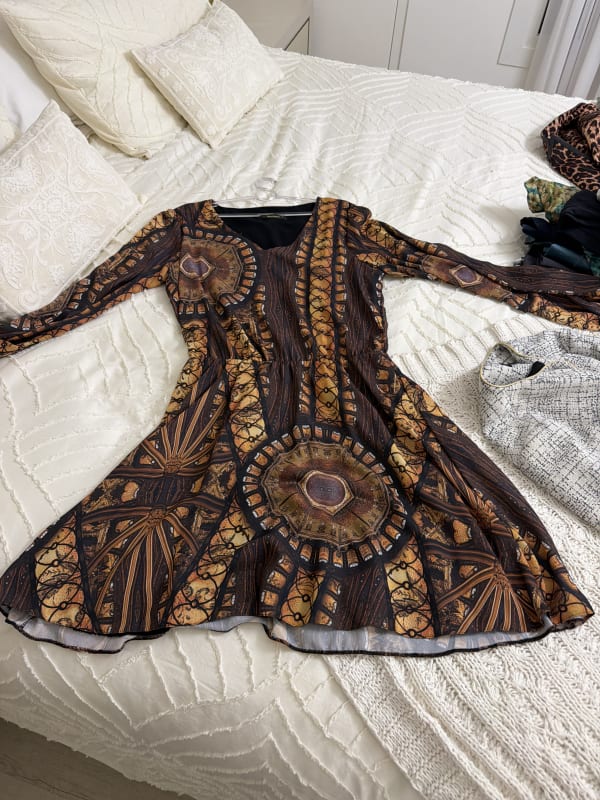 Vestido manga longa 
