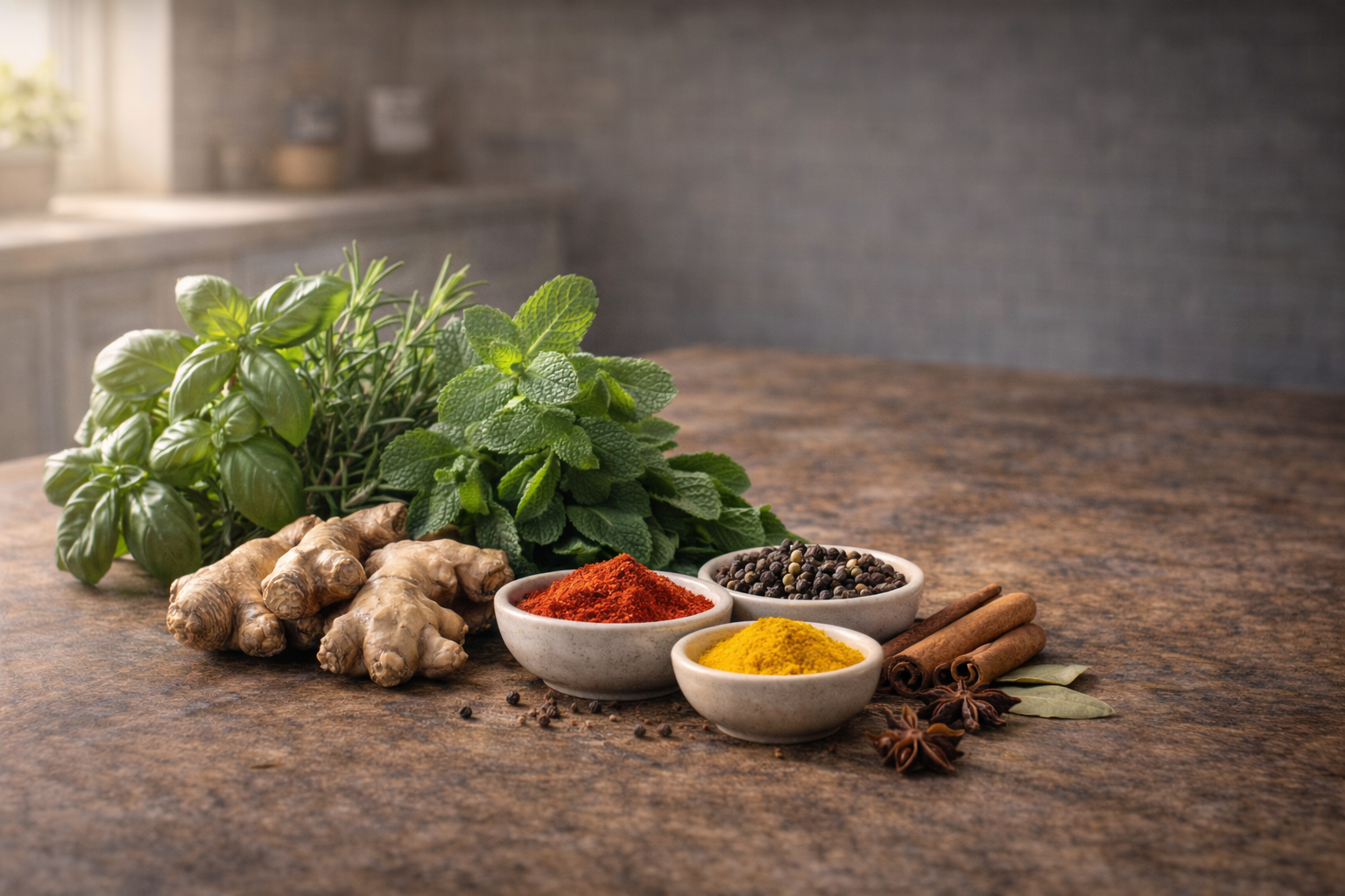 Hierbas, Especias y Aromáticas