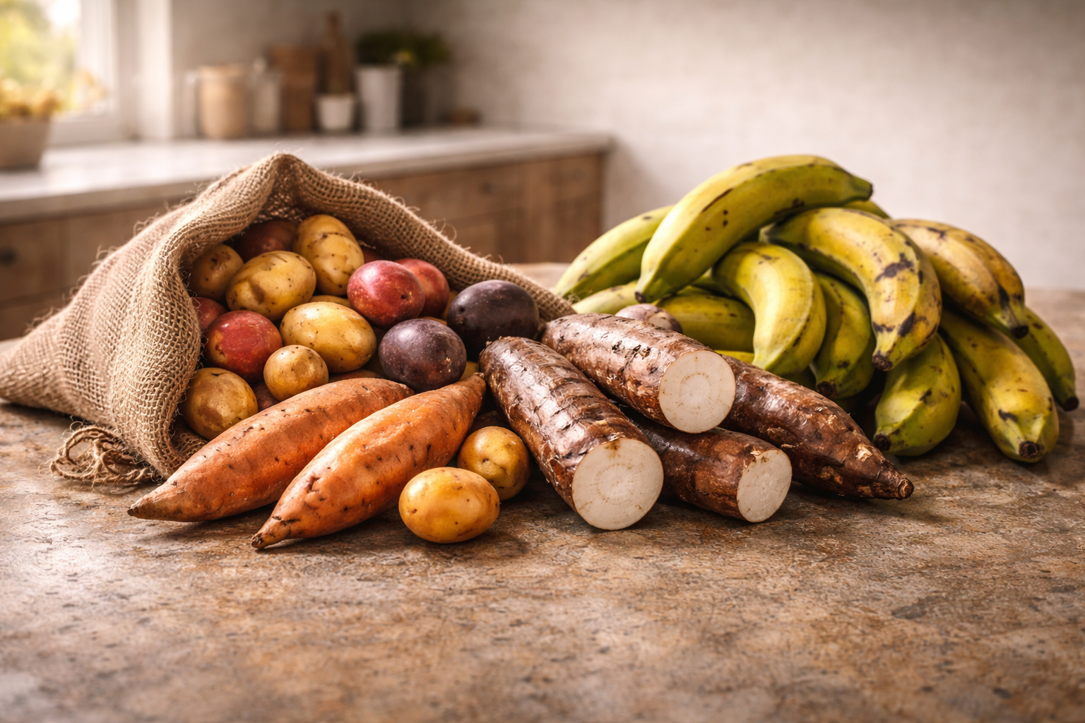 Tubérculos y Plátano