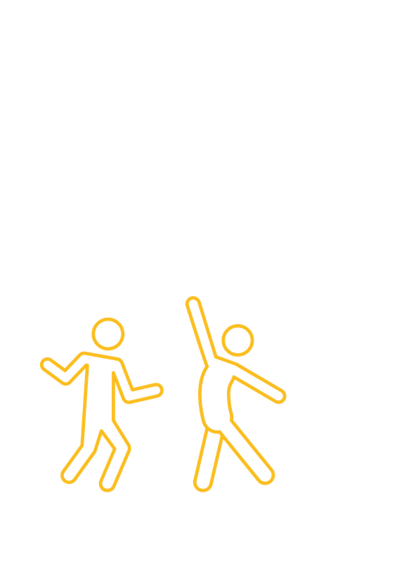 Guests dancing