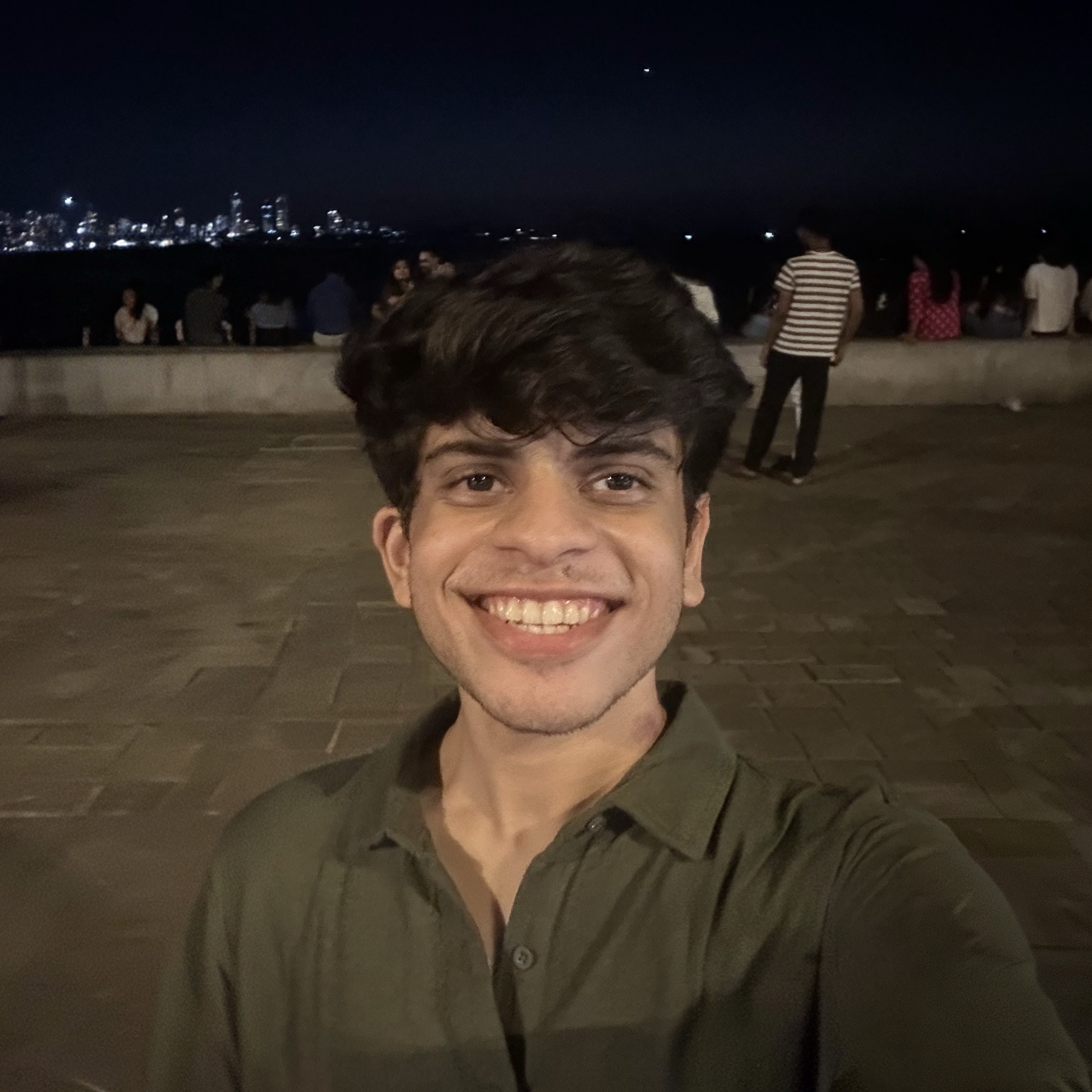 man with light background
