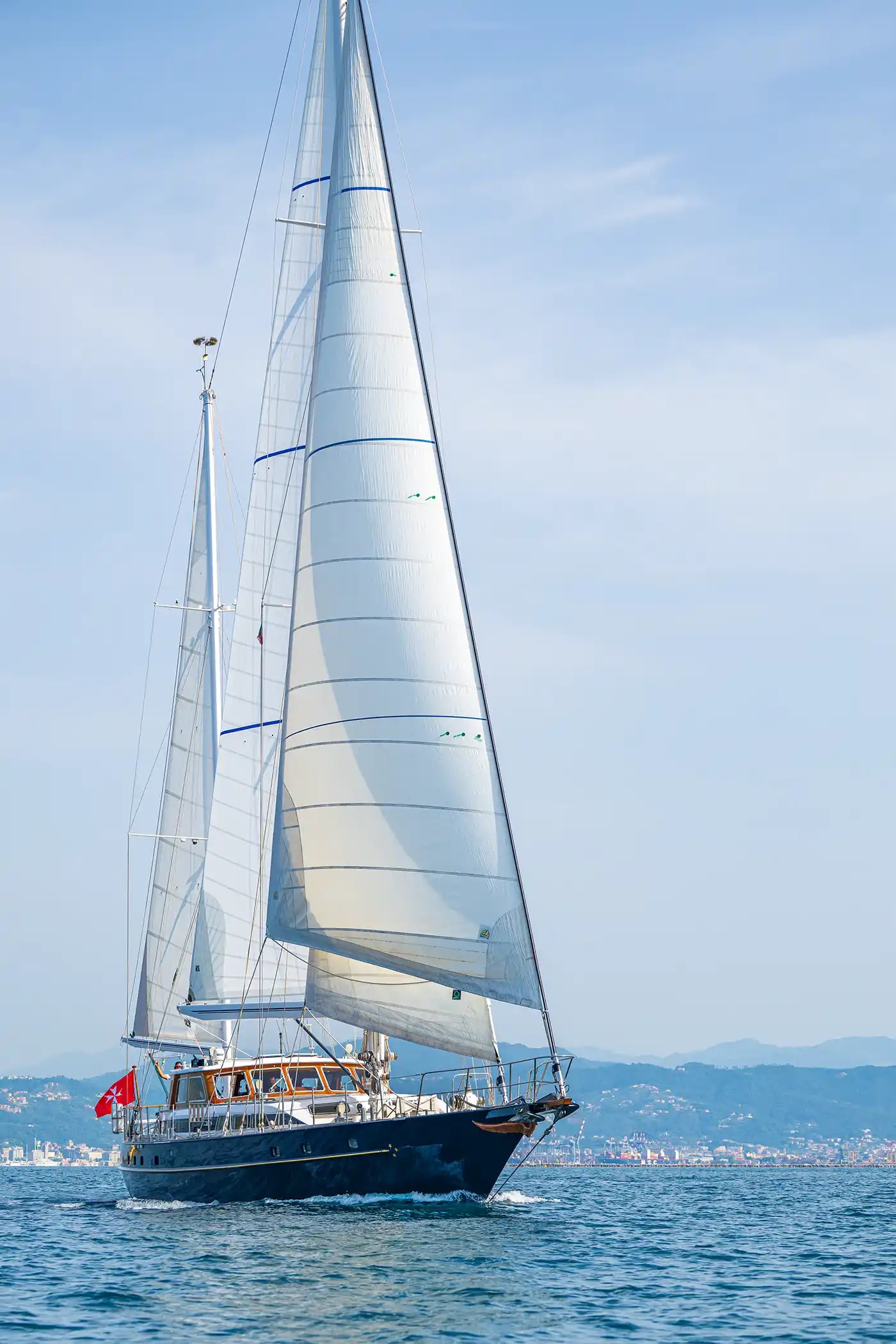 Guadalupe sailing yacht at sea