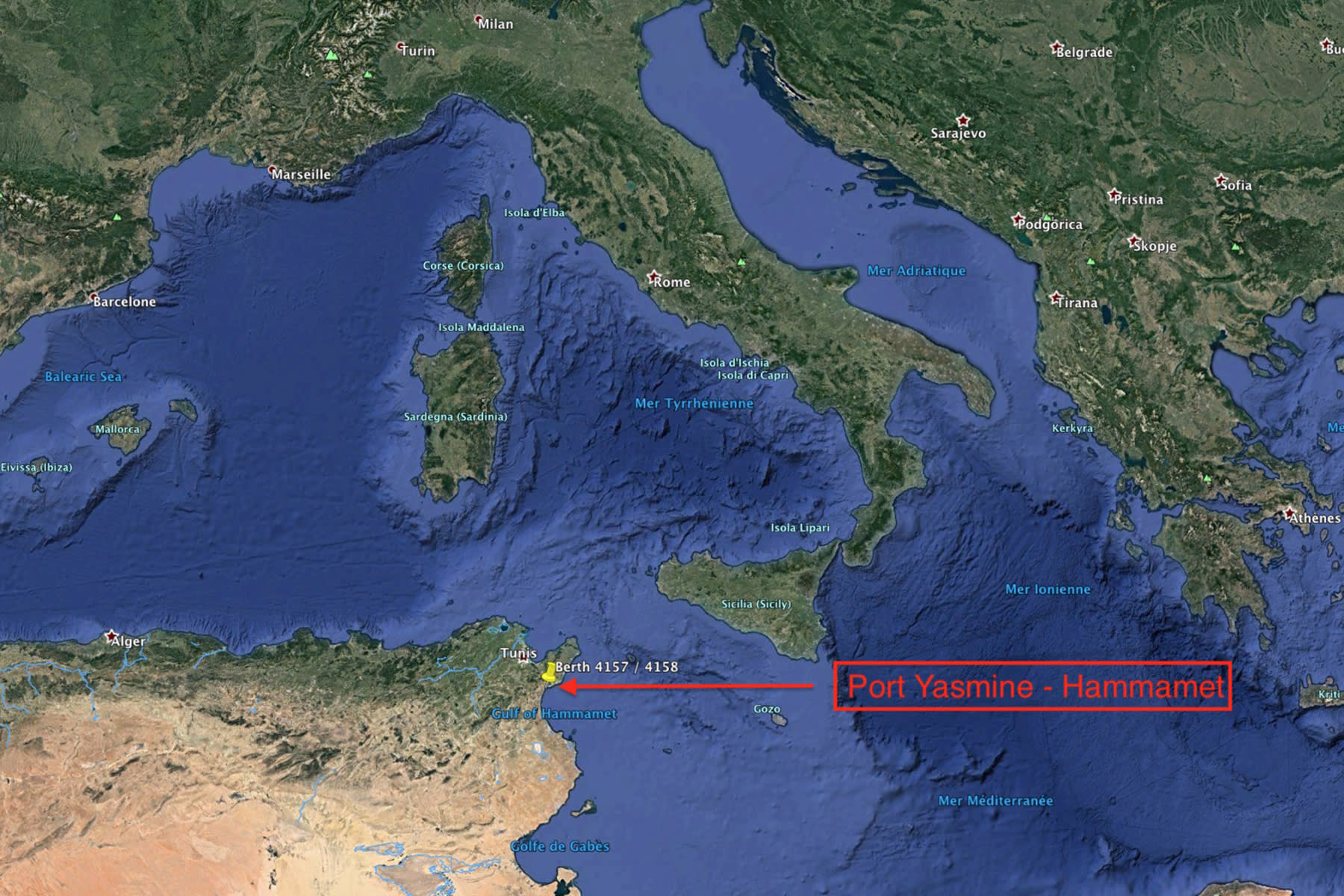 Twin 40m Berths, Hammamet