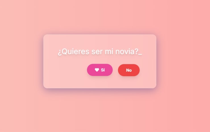 Plantilla Web para Pedir Noviazgo | Interactiva y Romántica