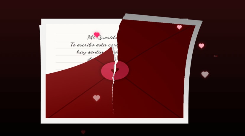 Plantilla HTML Sobre 3D Interactiva | Carta Romántica con Efecto de Rasgado