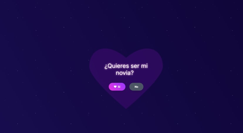 Propuesta Interactiva: ¿Quieres ser mi novia?