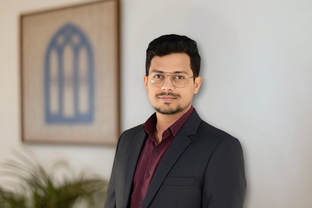 A portrait of the founder, Shubham Fartade