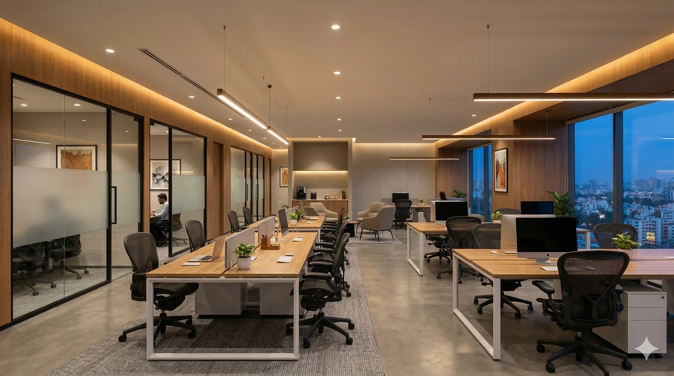 Productive and inspiring workspaces for modern businesses.