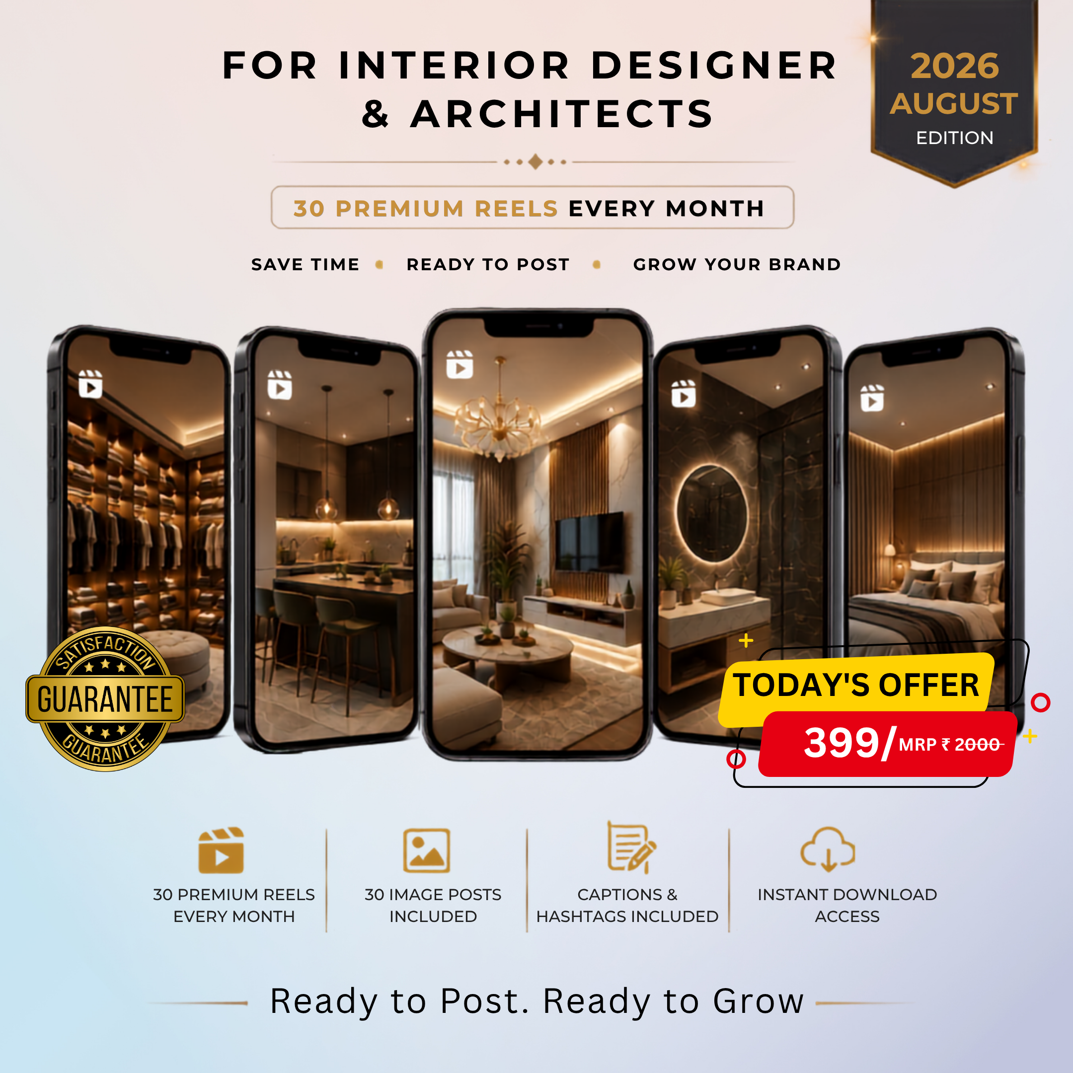 Interior Design Reels Mockup
