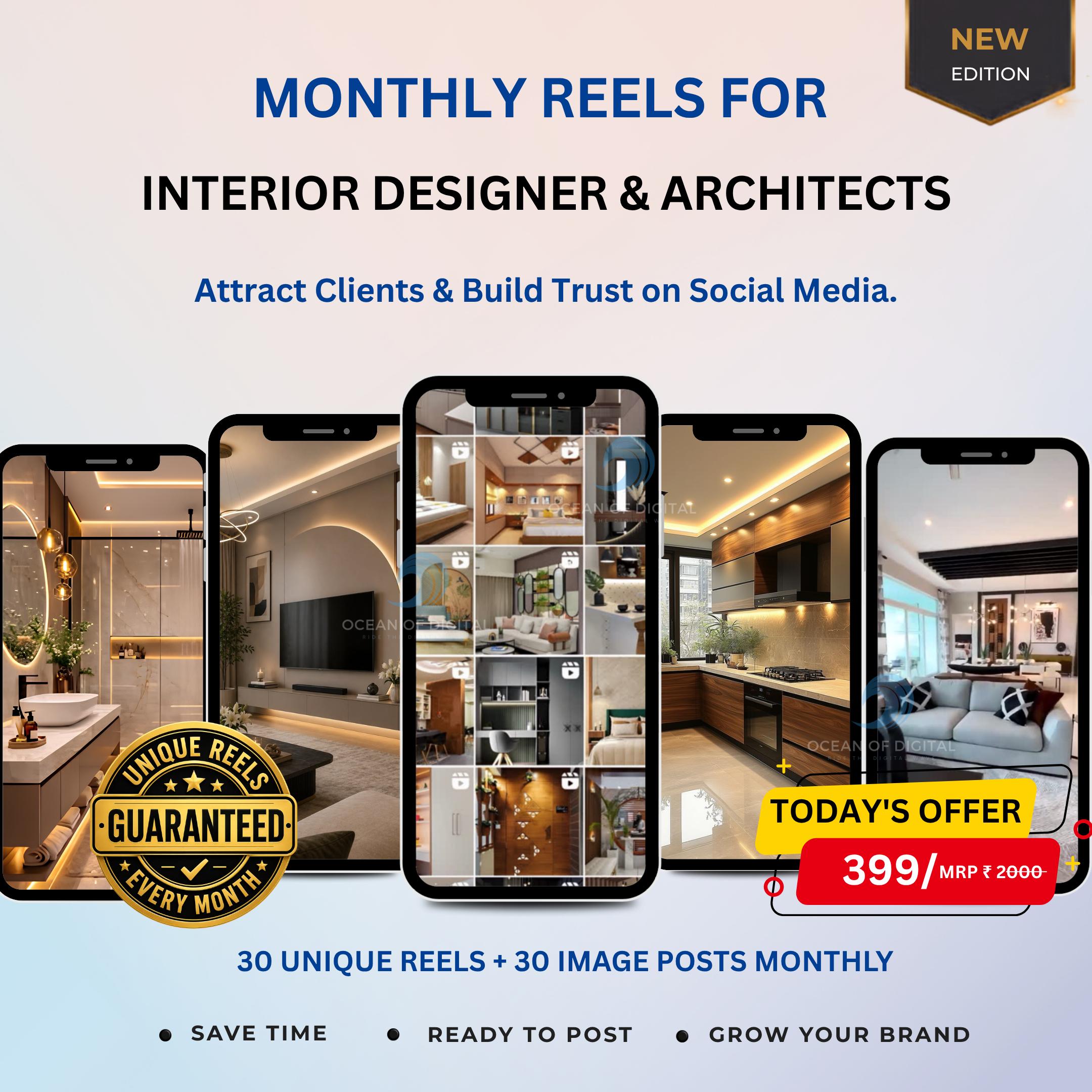 Interior Design Reels Mockup