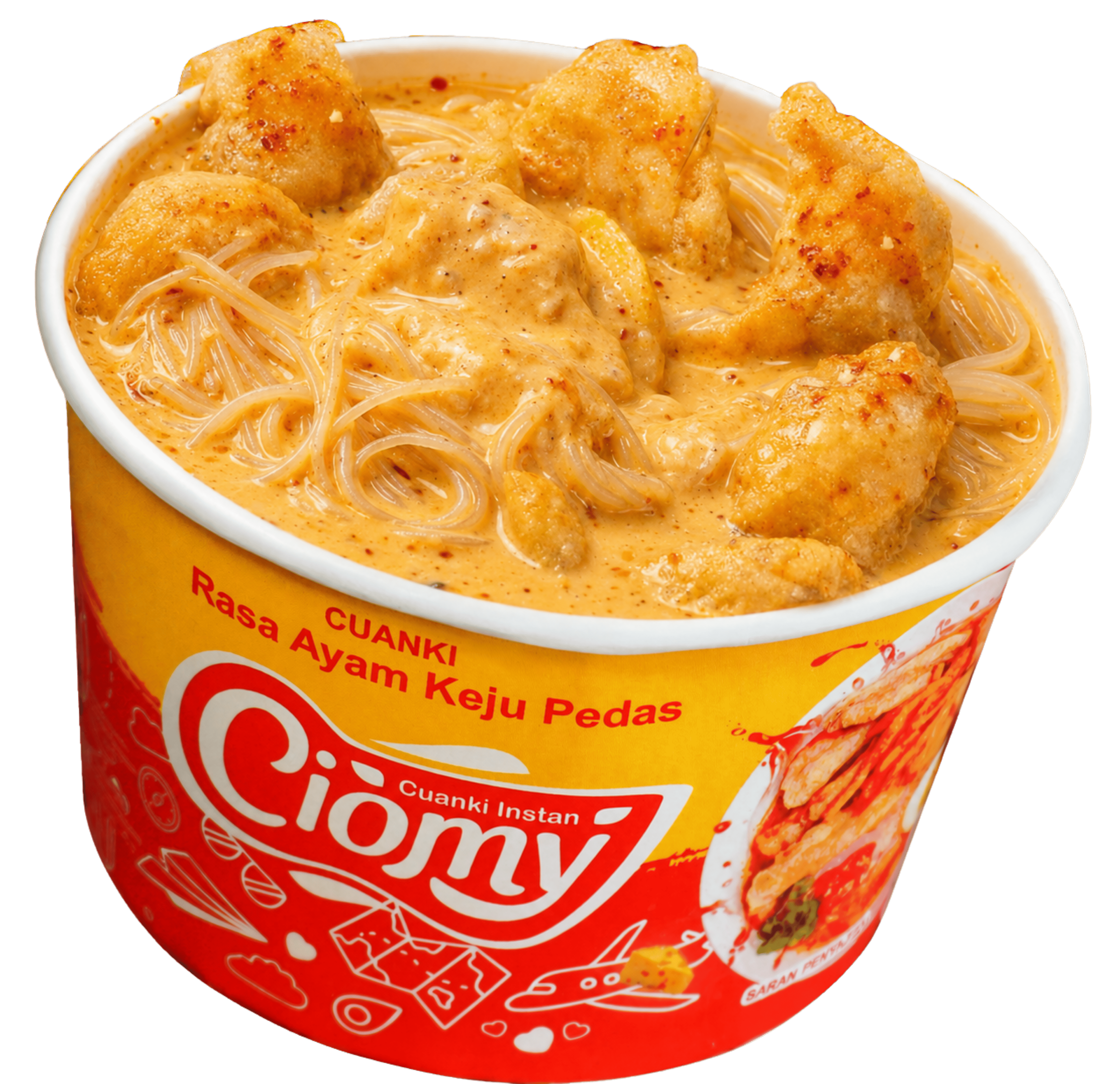 Ciomy Cuanki Instan Ayam Keju Pedas