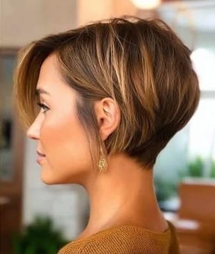 Corte de Cabelo Curto Inspirador para as Mulheres em 2026 2 Lateral inspiração cabelos curtos feminino