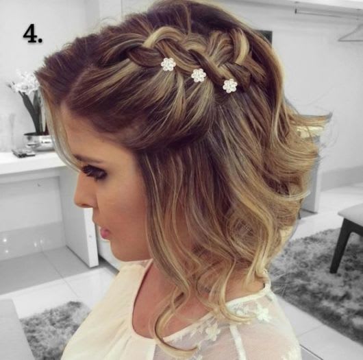 Tranças nos cortes de cabelo curto feminino