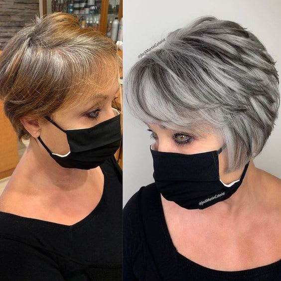 Cabelos Curtos para Mulheres de 50+ Arrasarem 3 Antes e depois que vai inspirar as mulheres 50+