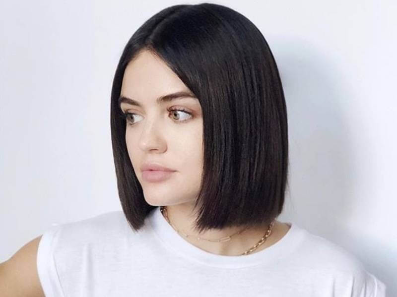 Inspire-se no belíssimo cabelo curto da atriz Lucy Hale 2 Corte curto reto da Lucy Hale