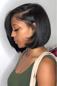 Dicas Top de Cortes de Cabelo Curto para Mulheres Negras 4 Bob Chanel em cabelos alisados negras cabelo curto