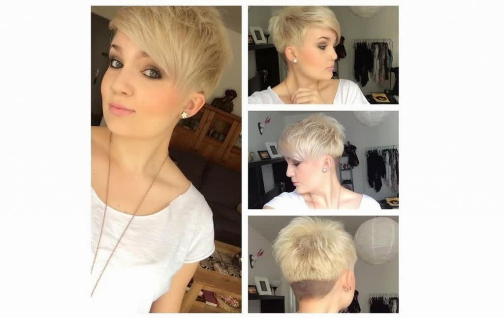 Lindo corte de cabelo curto  com a nuca raspada