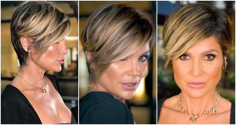 Os Cortes de Cabelo Curto da Flavia Alessandra 3 Flavia Alessandra com um curtinho de franja longa
