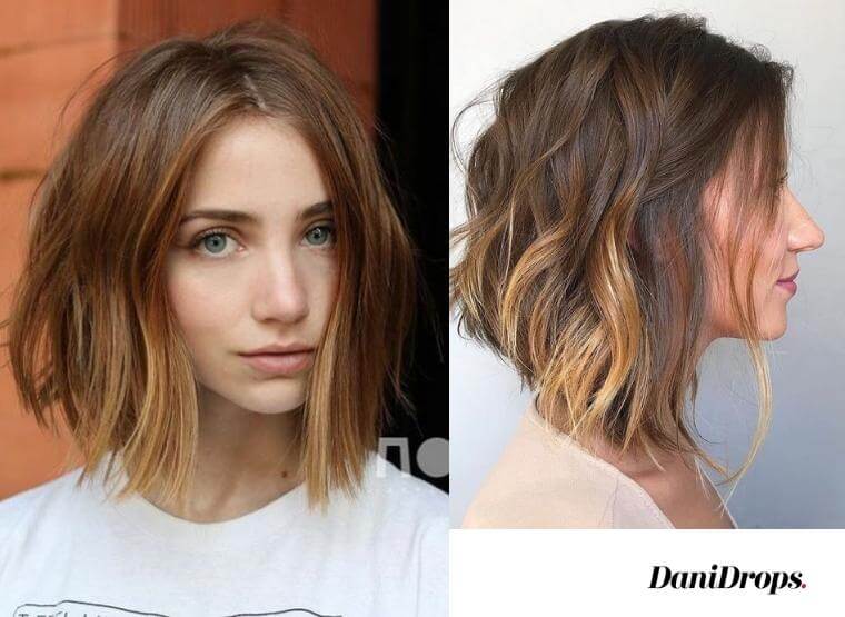 corte de cabelo curto feminino desfiado com luzes mel