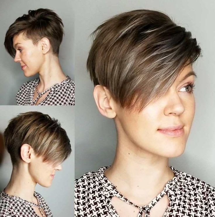 Corte de cabelo Curto feminino com a lateral raspada 3 Undercut com uma linda franja lateral