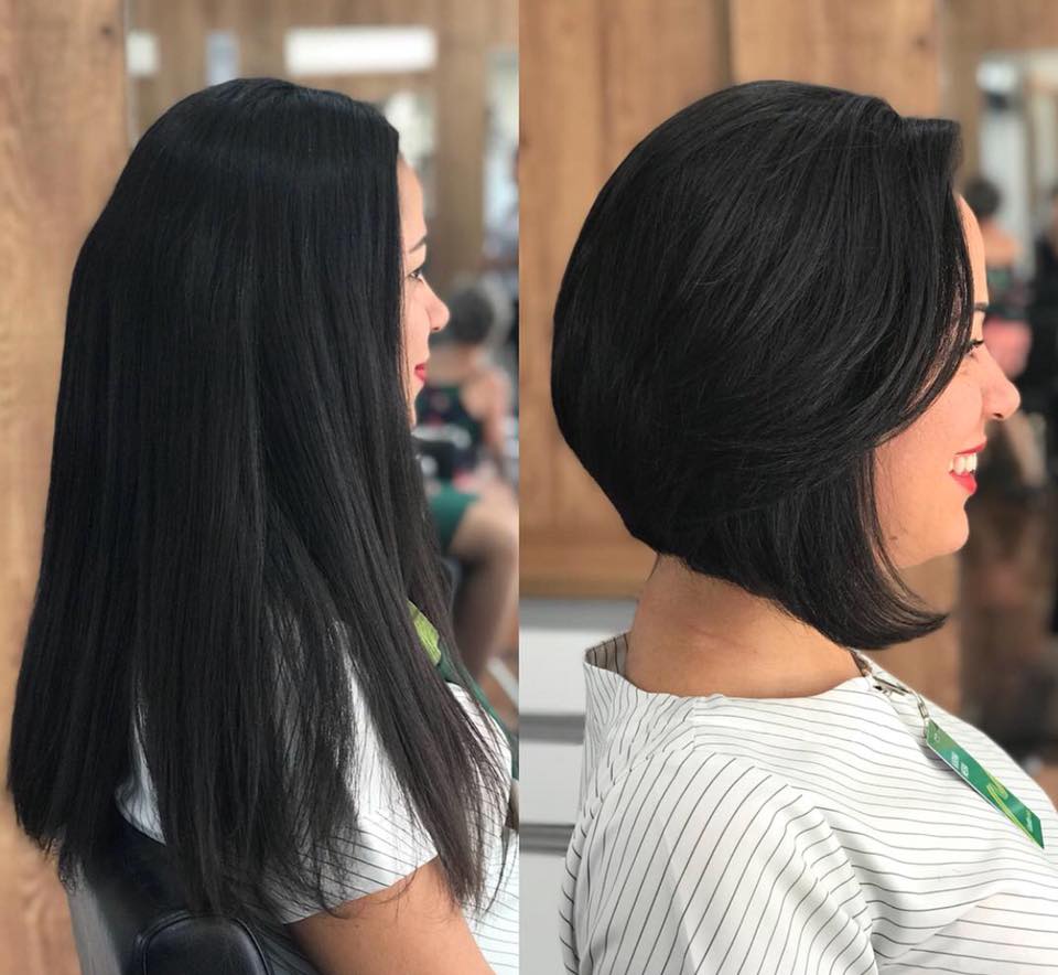 Corte de Cabelo Curto Perfeito para Transformar Cabelos Longos ou Médios 7 A Claudia Scarpel Renovou o cabelo longo com um belo chanel de bico