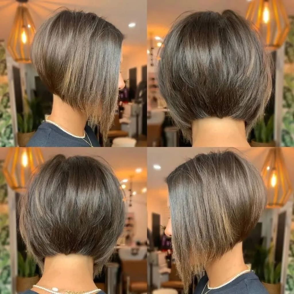Cabelo Curto Atrás e Longo na Frente Combinação Infalível 3 Chanel Invertido lateral e nuca