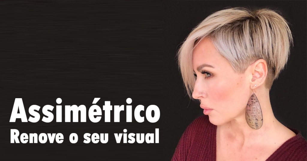 cabelos curtos feminino assimétrico