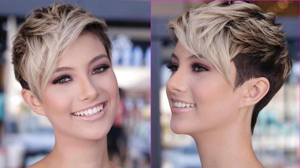 Cabelo Curto Feminino Estiloso com destaque na Franja 1 Cabelo Curto com uma franja maravilhosa