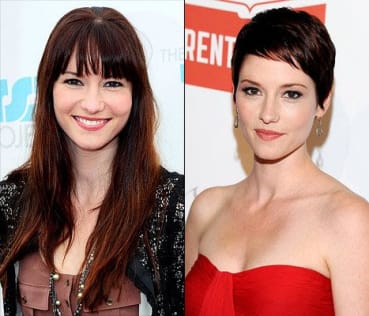 Corte Pixie: Combinação Perfeita com Diferentes Formatos de Rosto 3 Pixie das famosas - antes e depois cabelos curtos