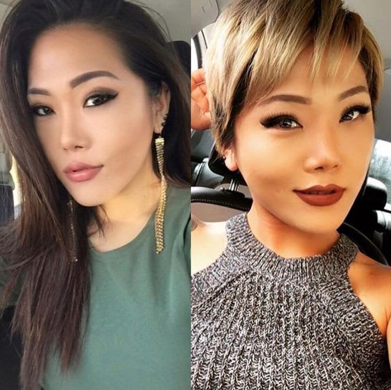 antes depois cabelos curtos 8