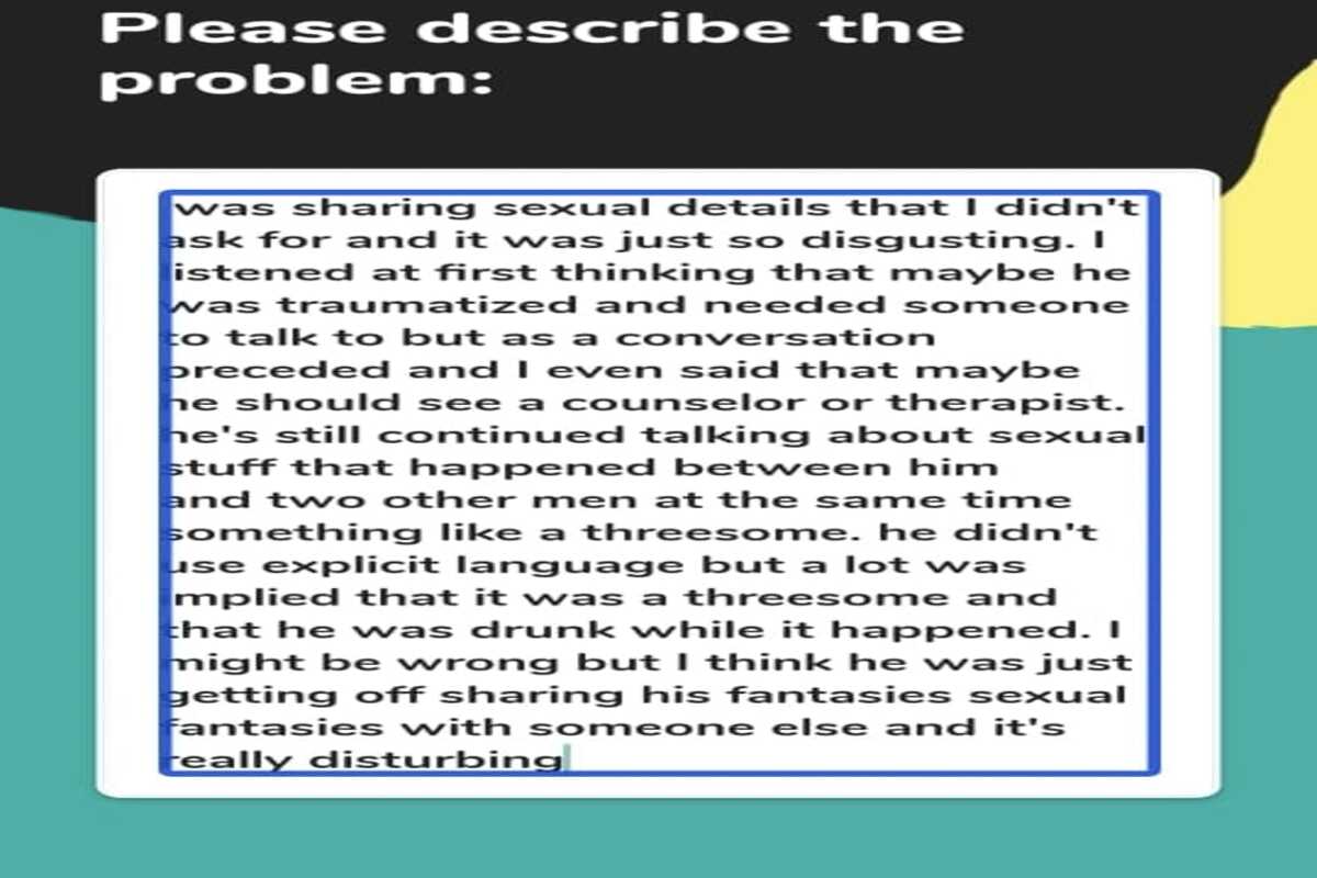 Screenshot of Report