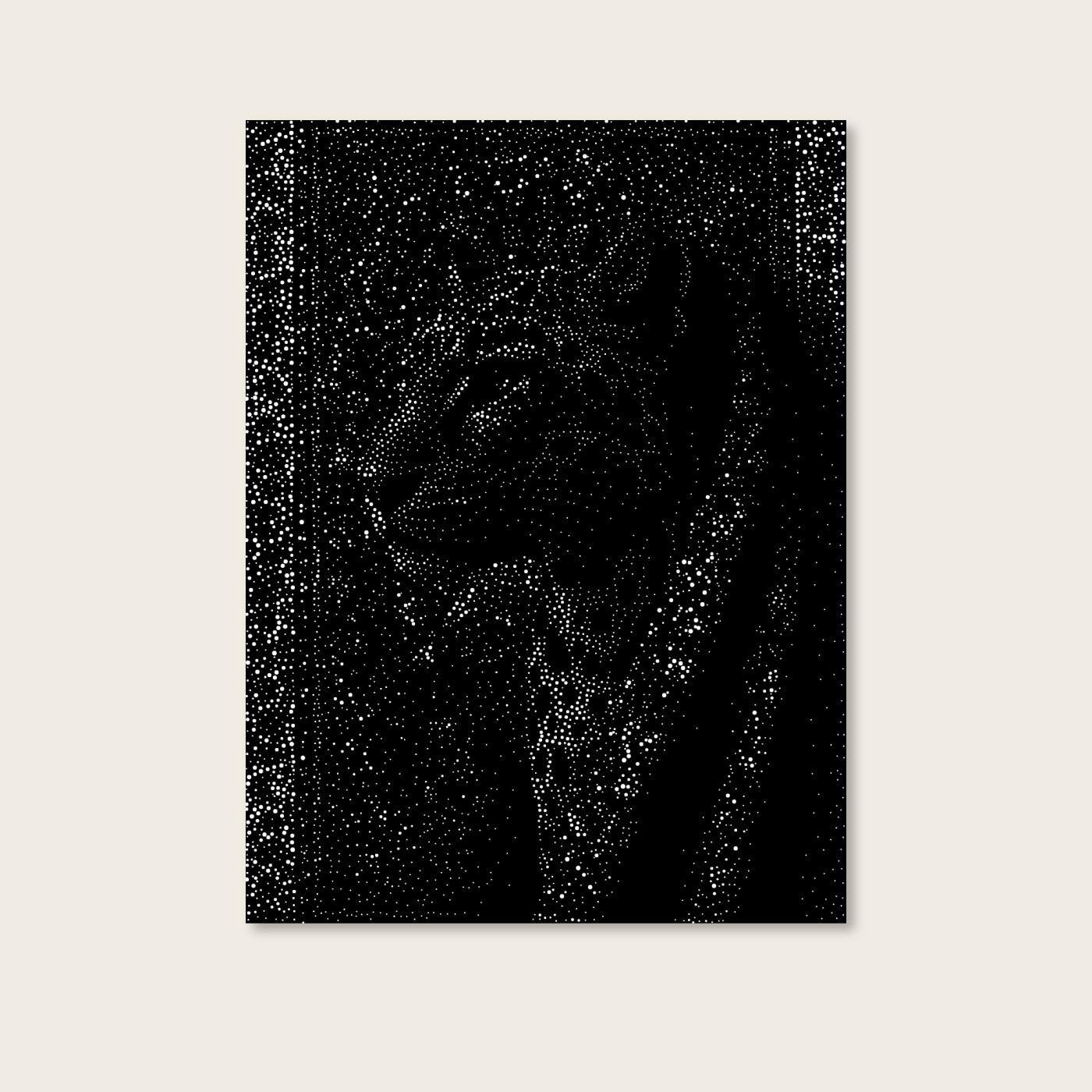 Sahara — œuvre pointilliste Nuqat