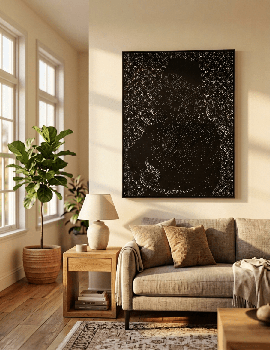 Monroe Dar — portrait pointilliste